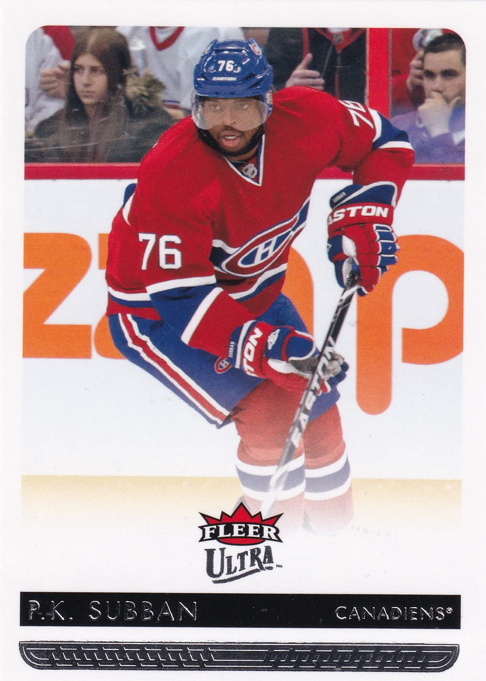 P.K. Subban - 2014/15 Fleer Ultra Hockey - #99
