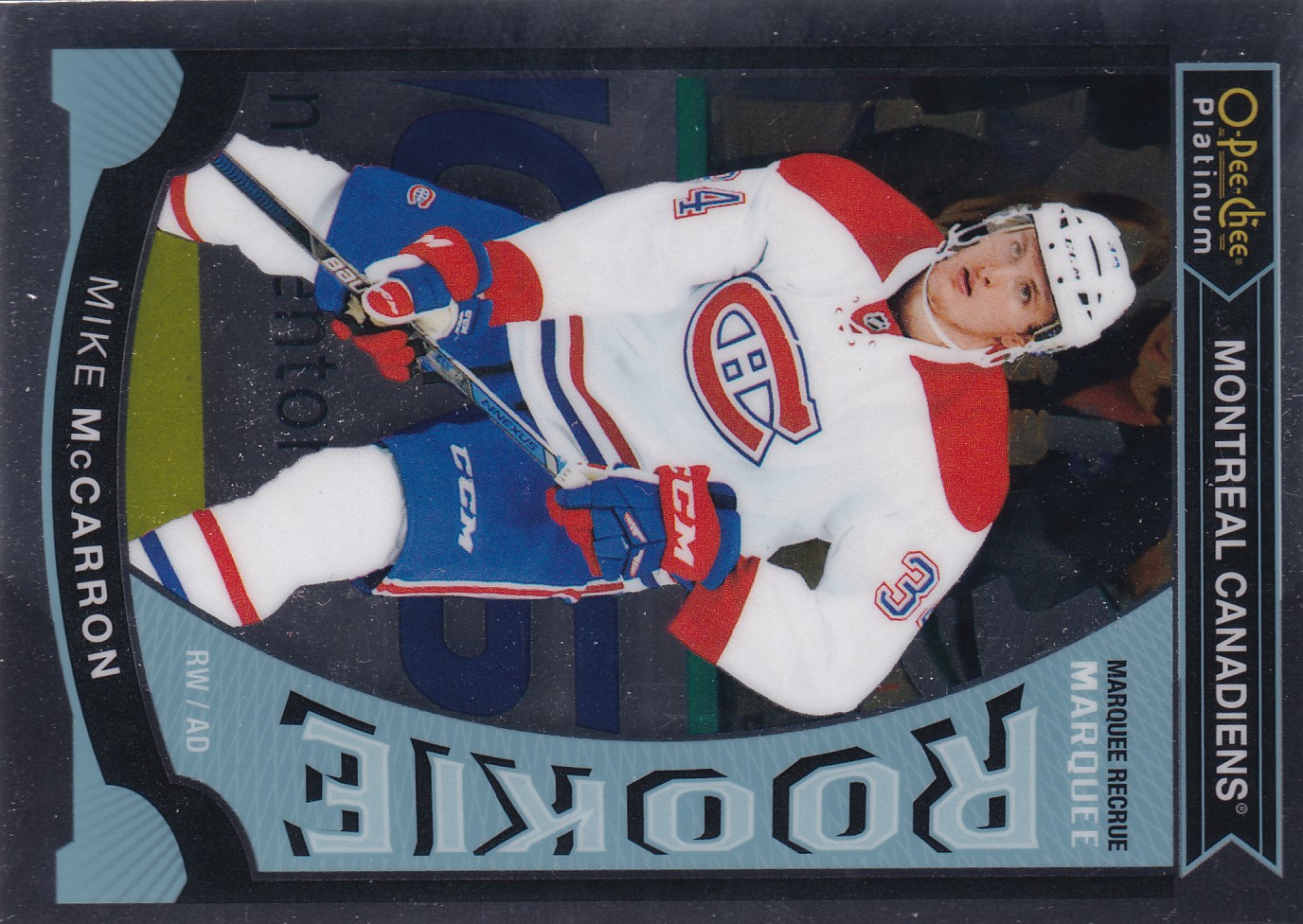Mike McCarron - 2015/16 OPC Platinum Hockey - RC - #M39