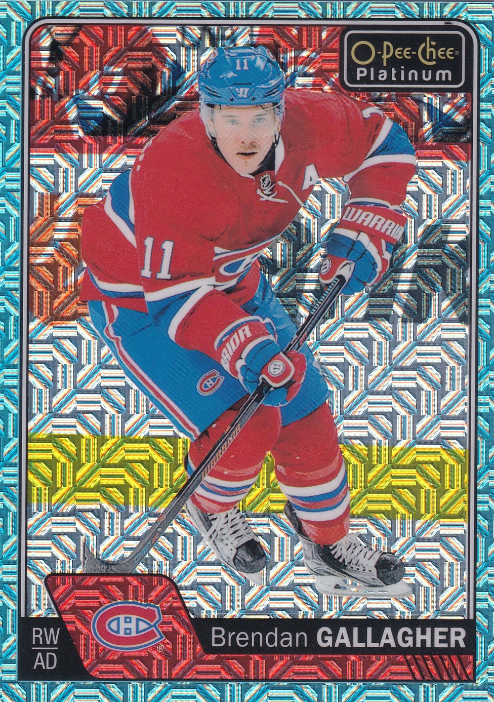 Brendan Gallagher - 2016/17 OPC Platinum - Ice Blue Traxx - #35