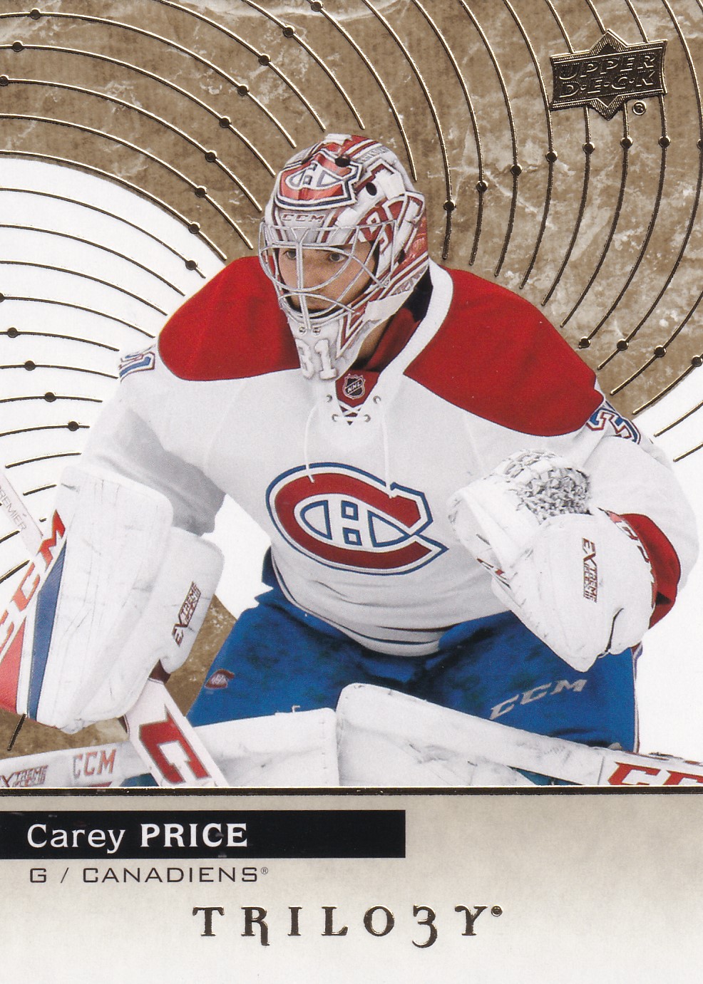 Carey Price - 2017/18 Trilogy Hockey - #40