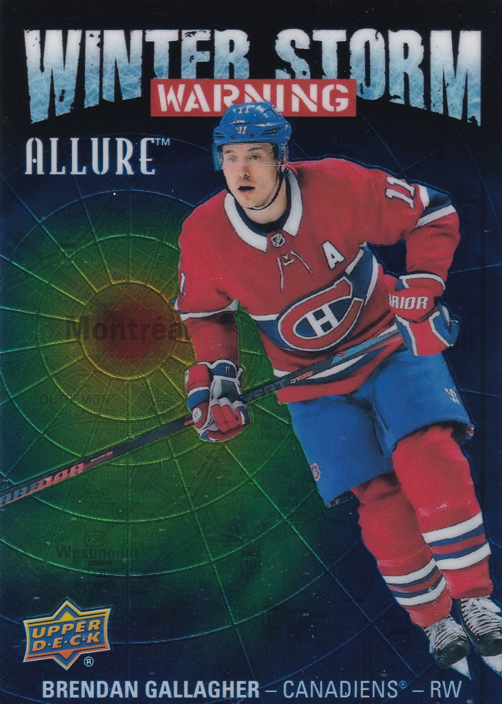 Brendan Gallagher - 2019/20 Allure Hockey - Winter Storm Warning - #WSW11