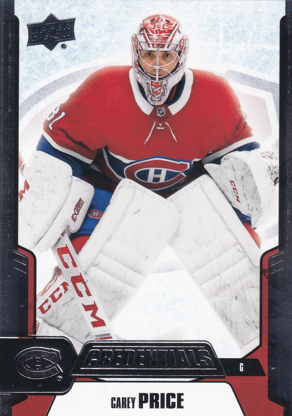 Carey Price - 2019/20 UD Credentials Hockey - #19