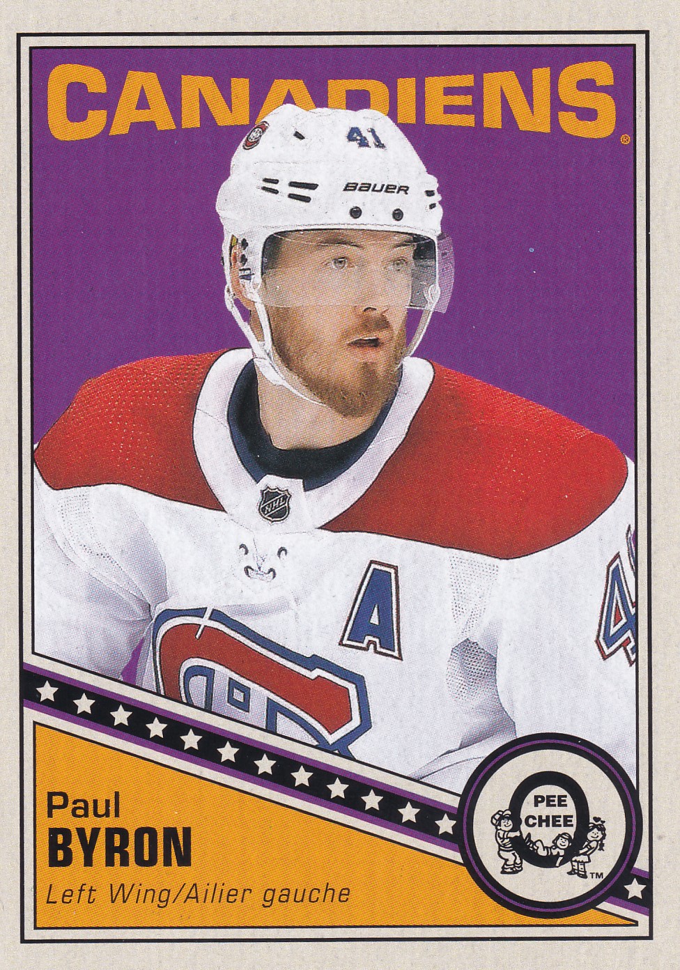 Paul Byron - 2019/20 O-Pee-Chee Hockey - Retro - #22