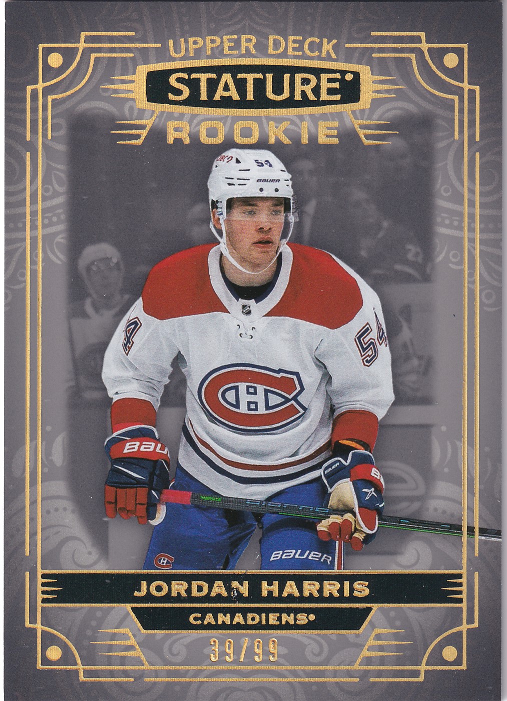 Jordan Harris - 2022/23 UD Stature Hockey - Rookie /99 - #157