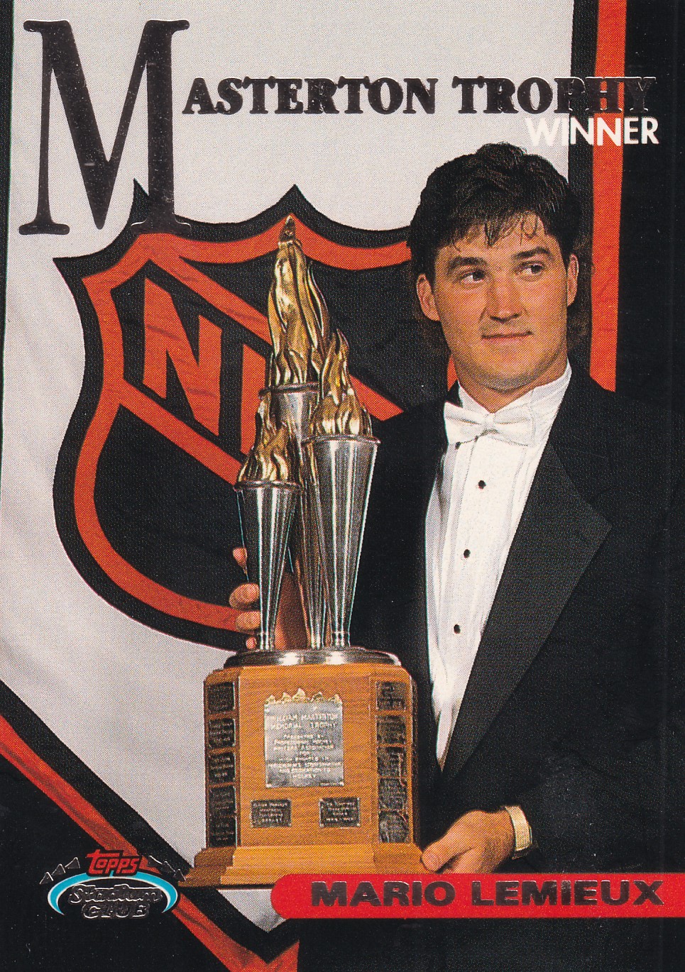 Mario Lemieux - 1992/93 Topps Stadium Club - Masterton Trophy - #146