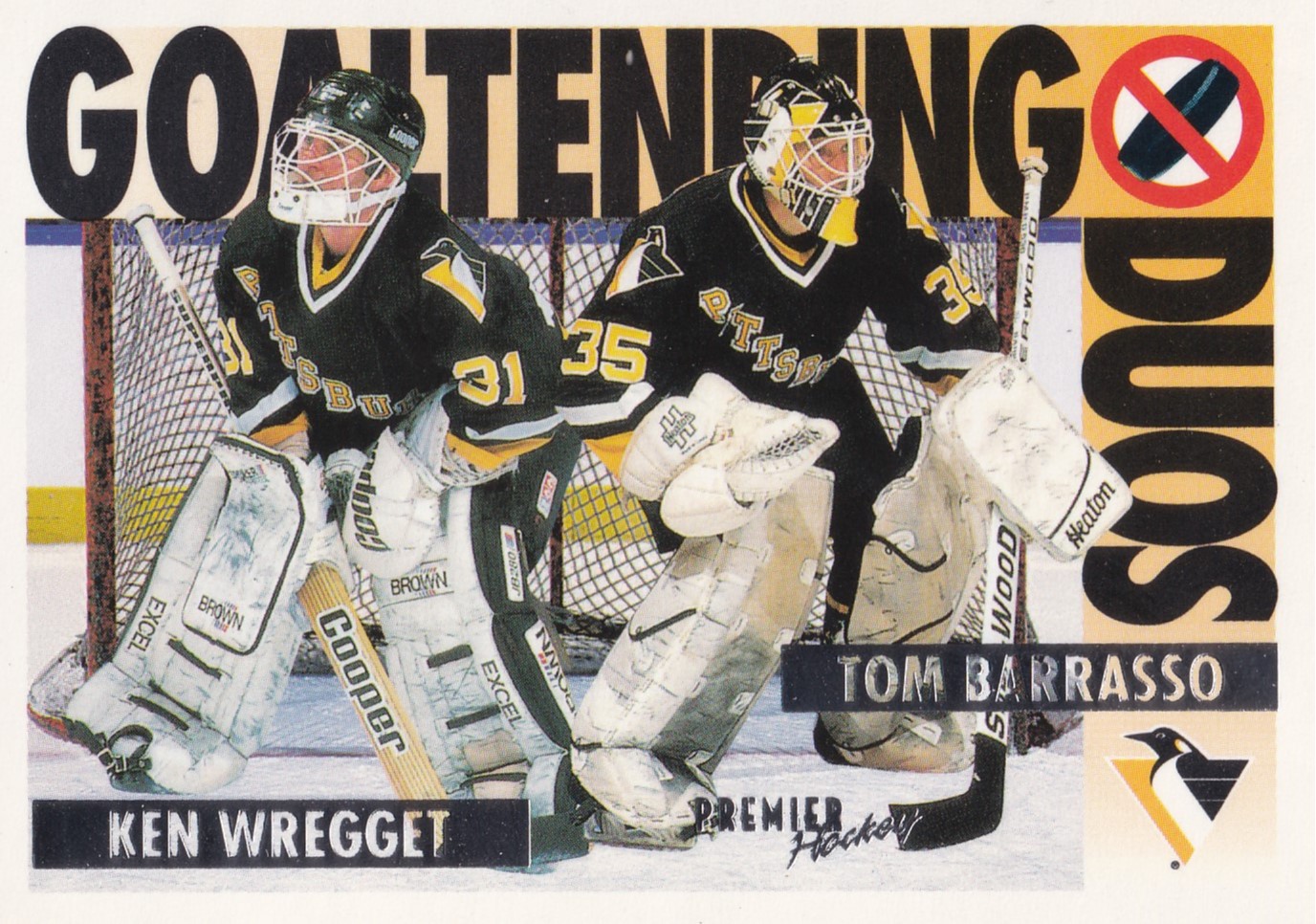Wregget / Barrasso - 1994/95 Topps Premier Series I. Hockey - Goaltending Duos - #84
