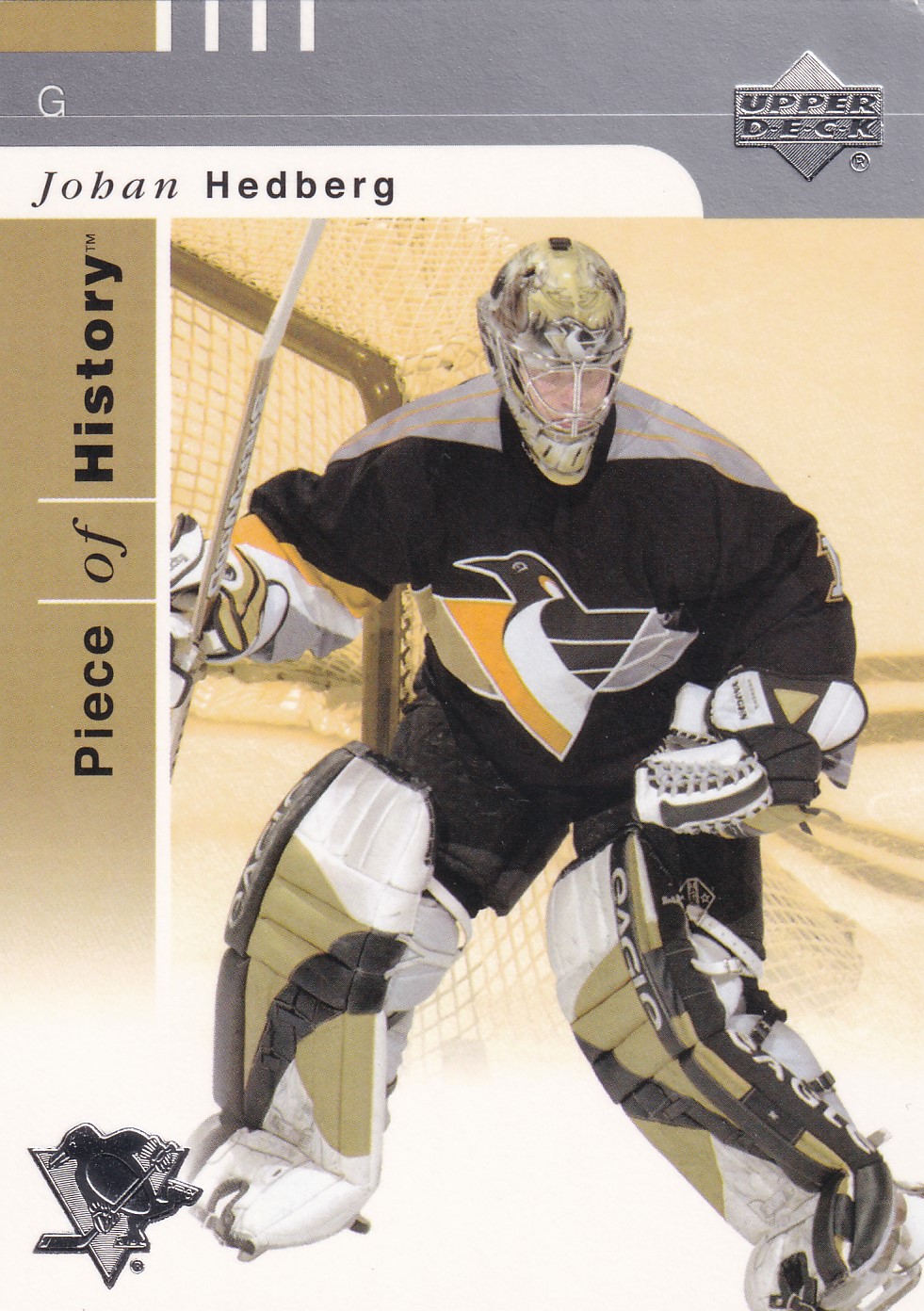 Johan Hedberg - 2002/03 UD Piece of History - #73