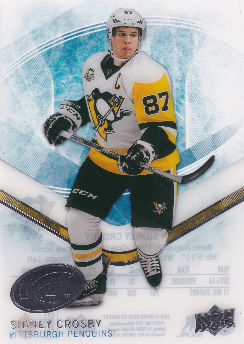 Sidney Crosby - 2016/17 UD Ice Hockey - #1