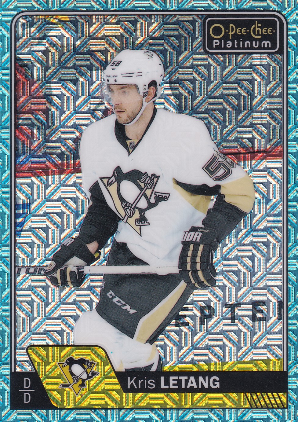 Kris Letang - 2016/17 OPC Platinum - Ice Blue Traxx - #39