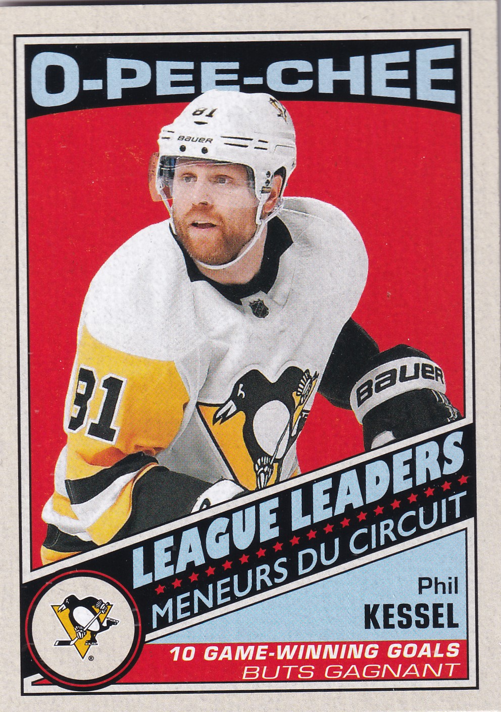 Phil Kessel - 2019/20 O-Pee-Chee Hockey - League Leaders - #586