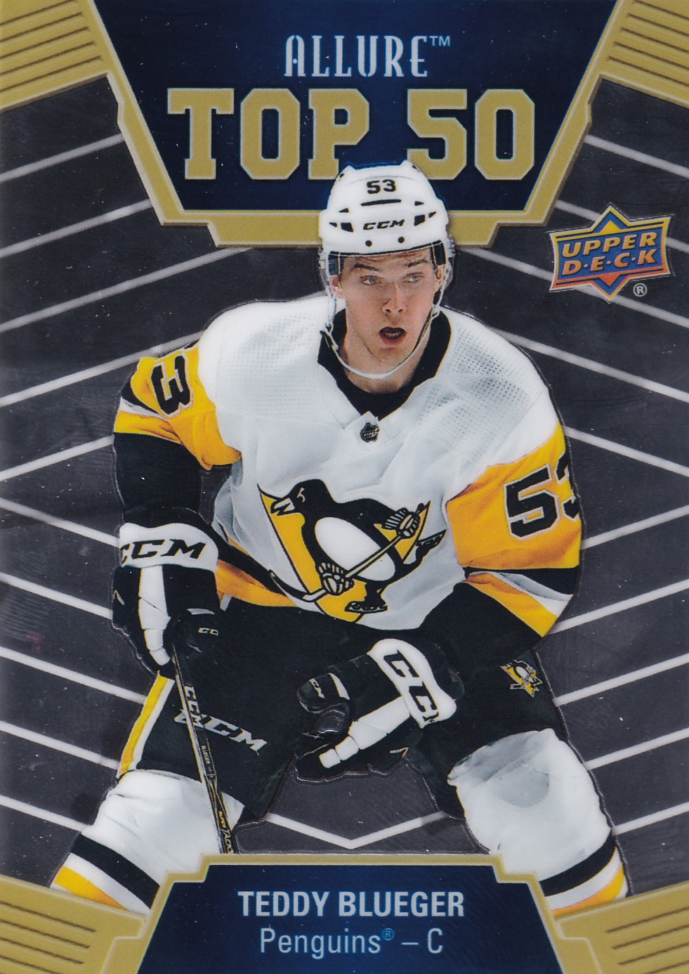 Teddy Blueger - 2019/20 Allure Hockey - Top 50 - #T50-46