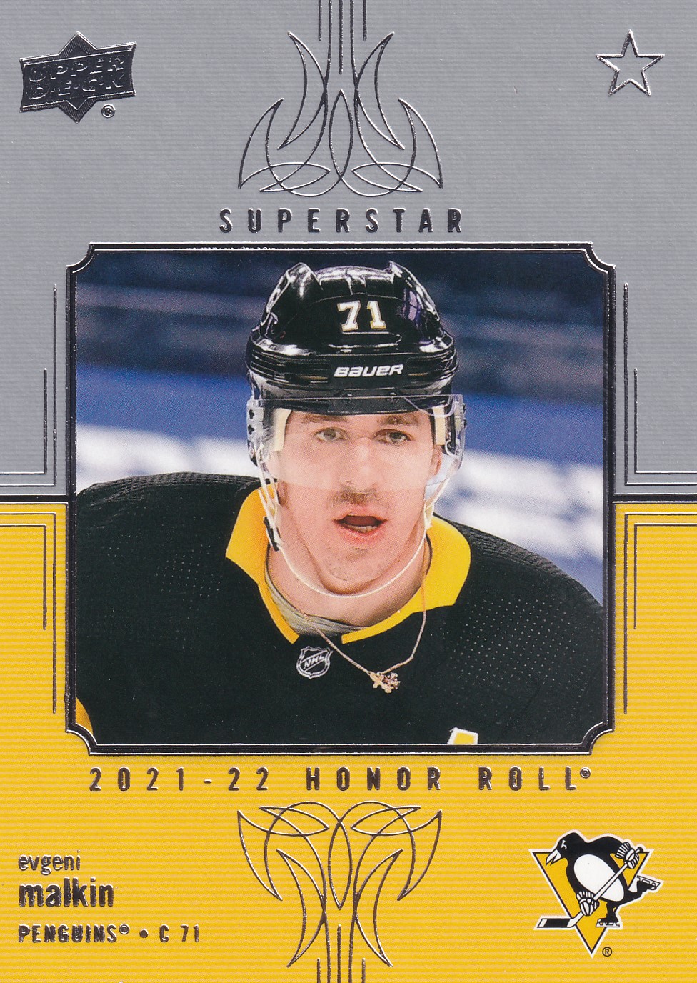 Evgeni Malkin - 2021/22 UD Series I. Hockey - Honor Roll - #HR-49