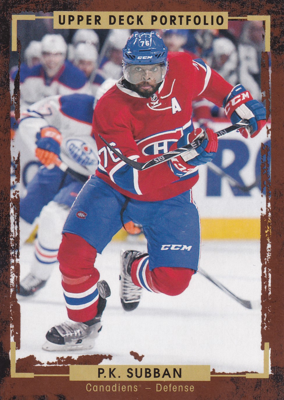 P.K. Subban - 2015/16 UD Portfolio Hockey - #53