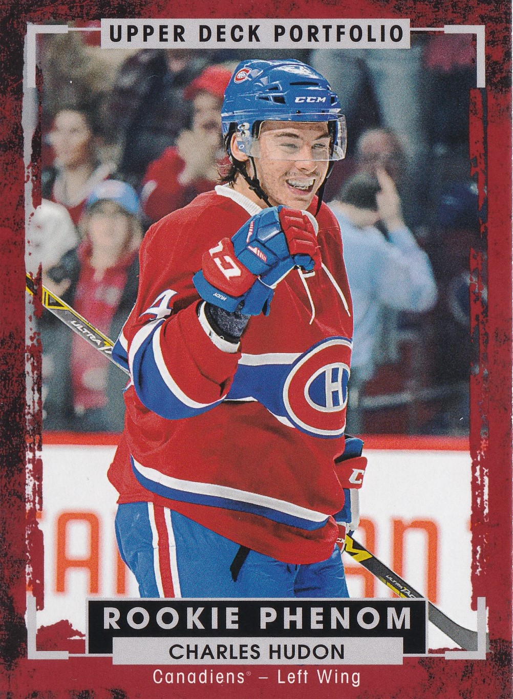 Charles Hudon - 2015/16 UD Portfolio Hockey - Rookie Phenom - #228
