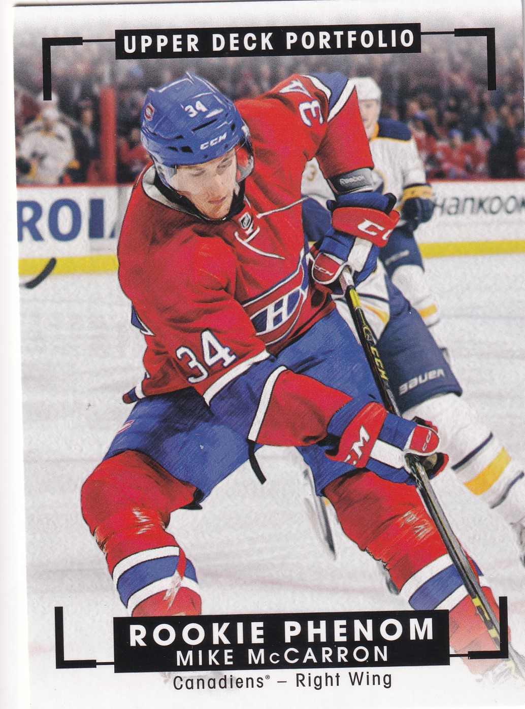 Mike McCarron - 2015/16 UD Portfolio Hockey - Rookie Phenom - #325